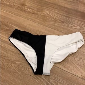 Victoria’s Secret black-white bikini bottoms